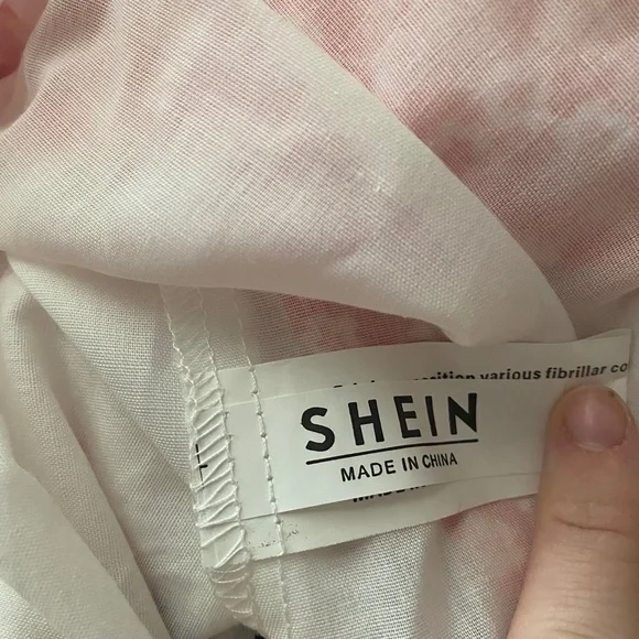 Shein Floral Self-Tie Back Romper - Picture 5 of 6